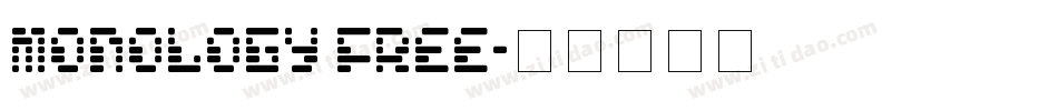 Monology Free字体转换